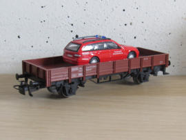 Marklin 00752-08 DB Lage bakwagen met Mercedes brandweervoertuig in ovp