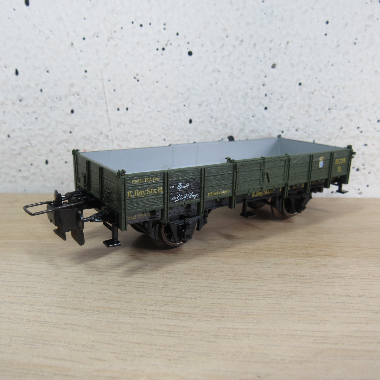 Trix express 53 3440 00 K.Bay.Sts.B platte wagen in ovp