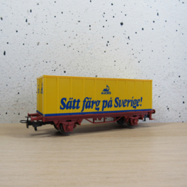 Marklin 4483 SJ Containerdraagwagen (Sätt Färg pa Sverige) in ovp