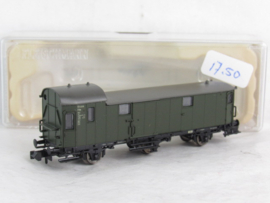 Fleischmann 806801K N DB Bagagewagen, type/uitvoering Pw3 Pr 11a, 3-assig, groen in ovp