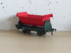 Fleischmann 5500 Kipwagen in ovp (groen/rood)