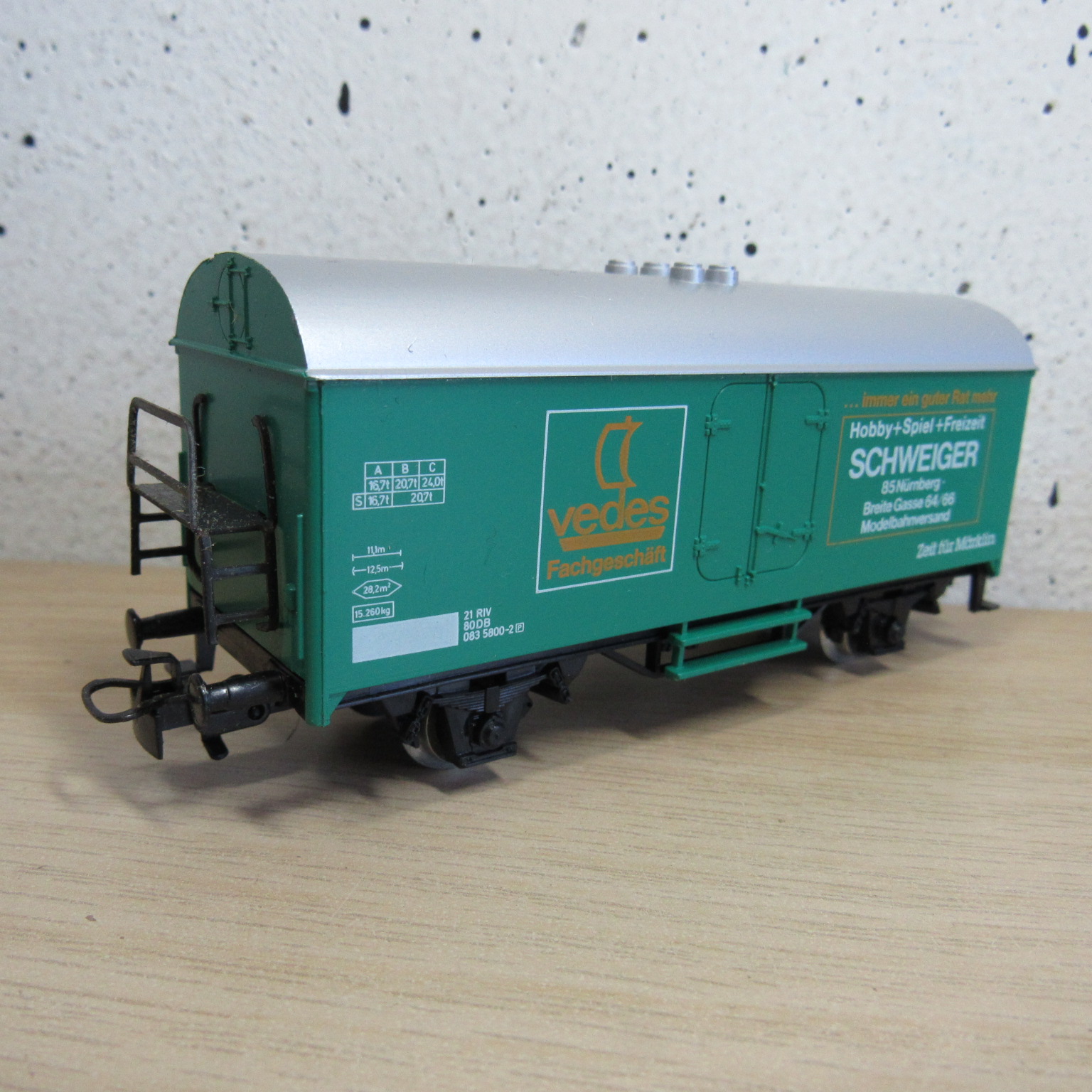 Marklin 4415 DB Gesloten goederenwagen (koel) (Vedes) in ovp