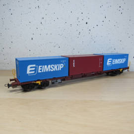 Piko 54687 NS Sgnss draagwagen beladen met 3 containers