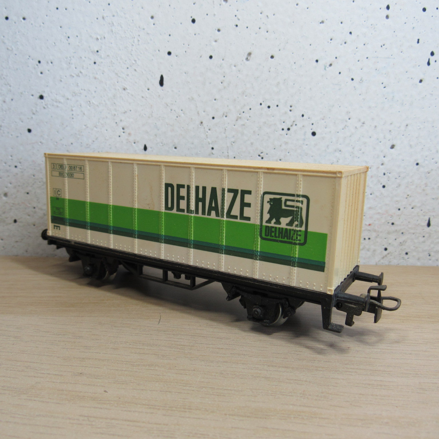 Marklin 4481 NMBS Containerdraagwagen (Delhaize) in Vervangende verpakking