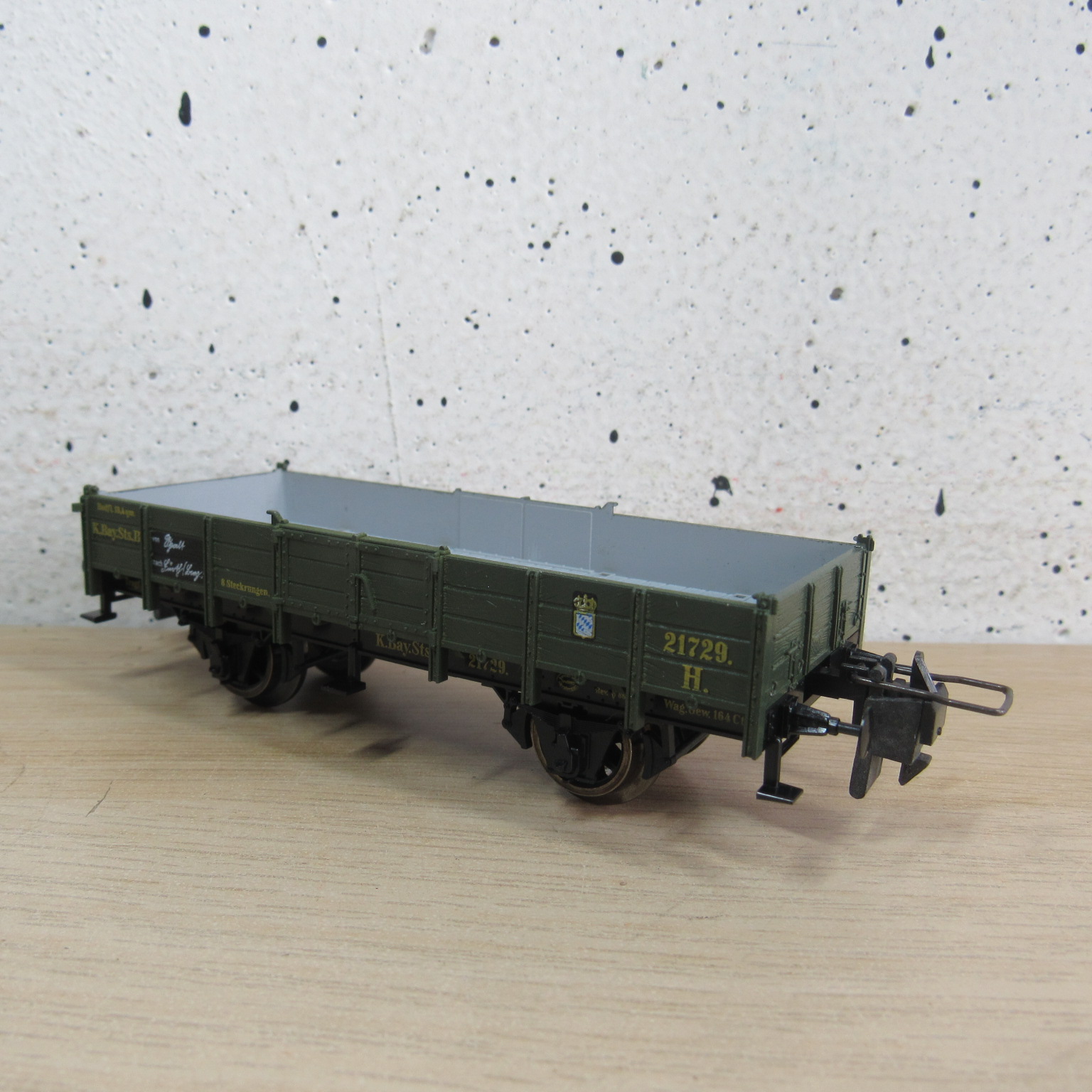 Trix express 53 3440 00 K.Bay.Sts.B platte wagen in ovp