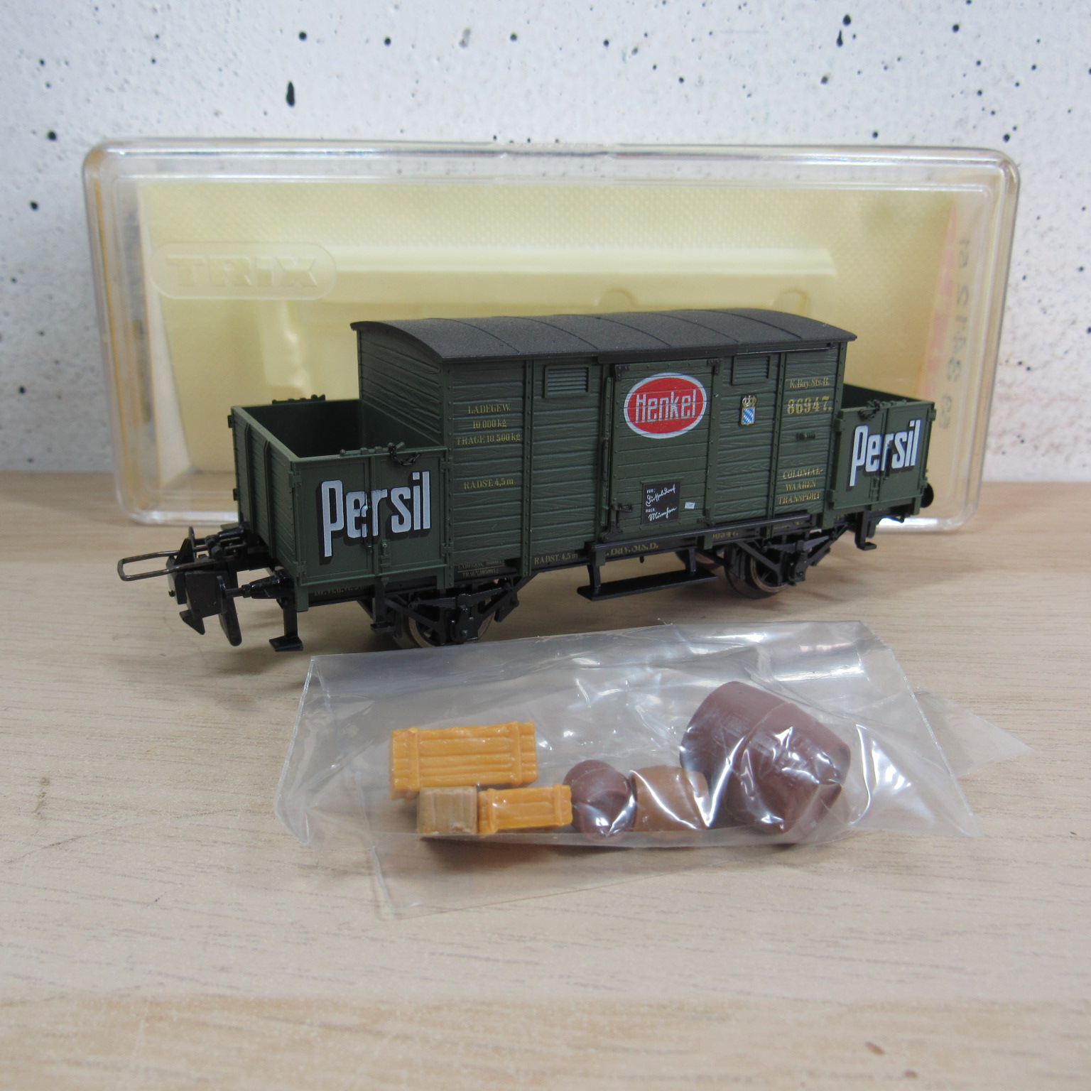 Trix express 53 3412 51 K.Bay.Sts.B Persil wagen in ovp