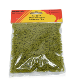 Berka 0217 Decoratievlokken Licht groen grof 5GR.