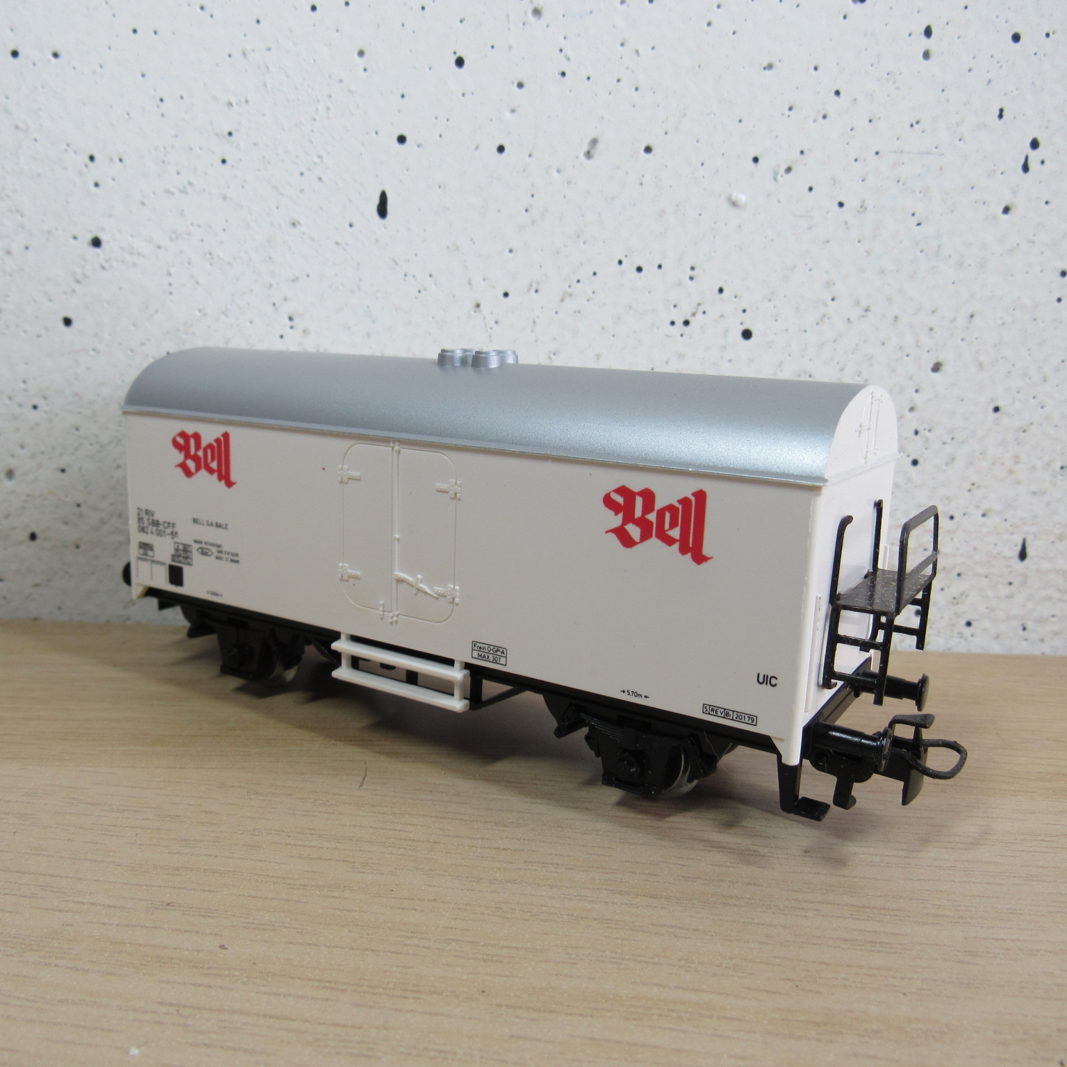Marklin 4415 DB Gesloten goederenwagen (koel) (Bell) in Vervangende verpakking