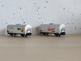 Trix N DB koelwagens (2x) in vervangende verpakking