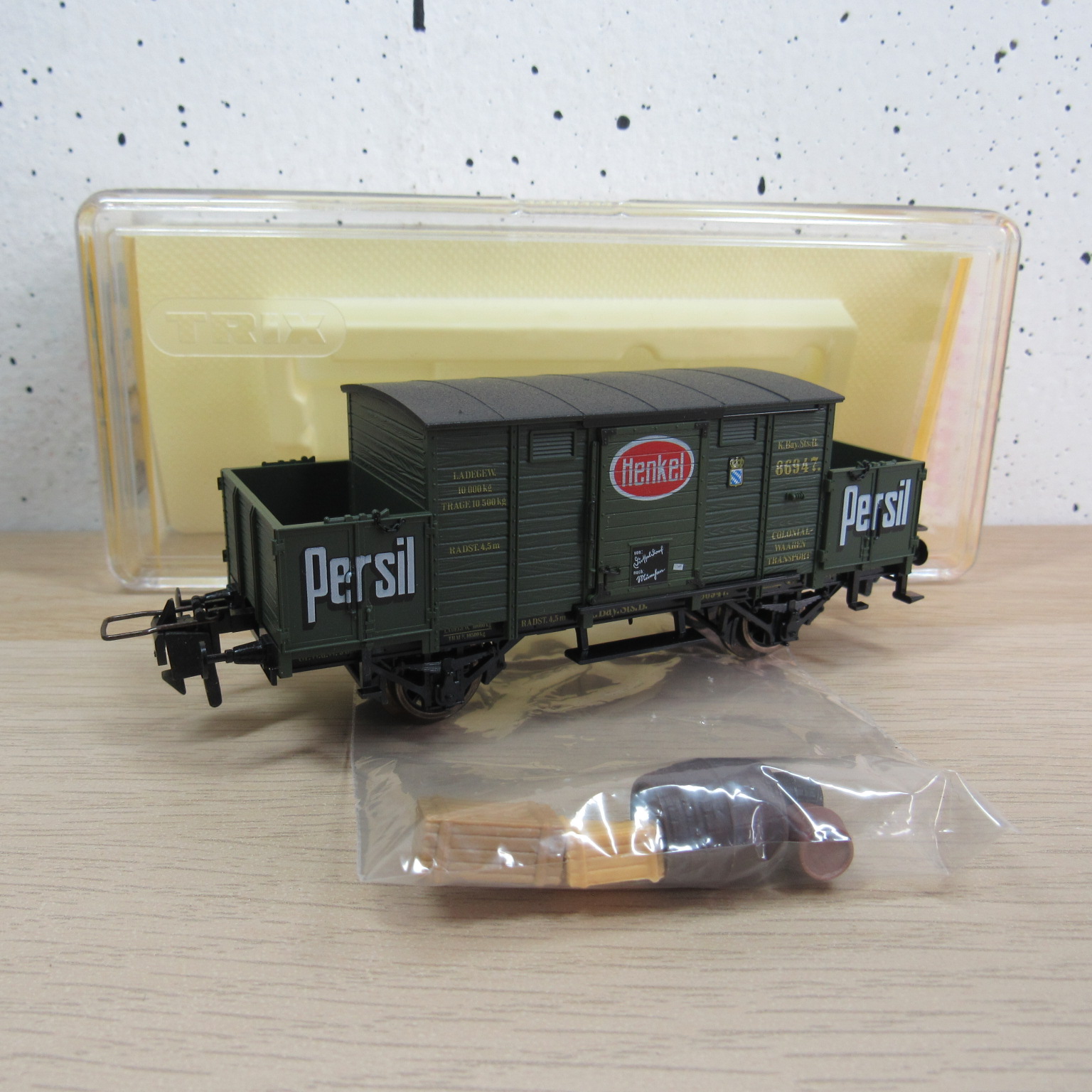 Trix express 53 3412 51 K.Bay.Sts.B Persil wagen in ovp