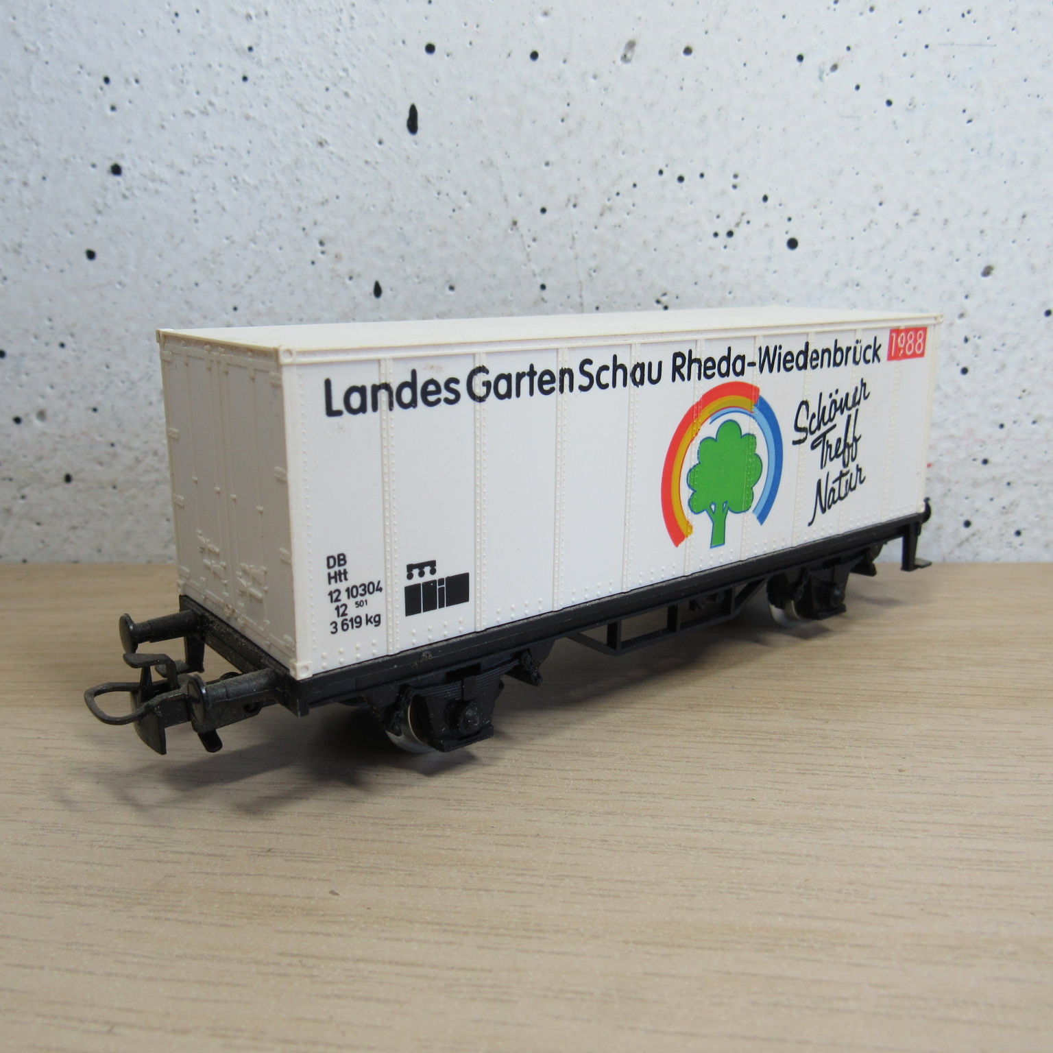 Marklin 4481 Containerdraagwagen (LGS R-W 1988) in vervangende verpakking