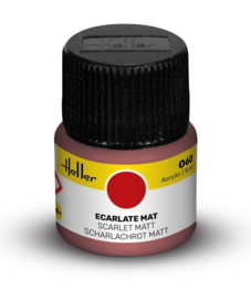 HELLER 9060 ACRYLIC PAINT 060 SCARLET MATT 12 ML