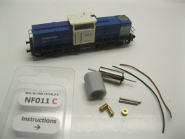 Micromotor NF011C V110 DR, DR 110-112, 114, DB 203-204, RRF/BAM 20, Spitzke Marieke, Volker Rail, Railion 204, SBB 203