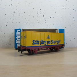 Marklin 4483 SJ Containerdraagwagen (Sätt Färg pa Sverige) in ovp