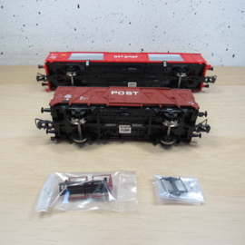 Roco 6600074 H0 2-delige set: Postwagons, NS