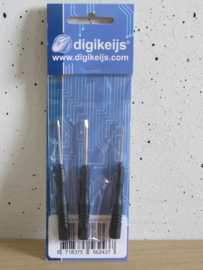 Digikeijs 60401 Set van drie kleine schroevendraaiers in ovp