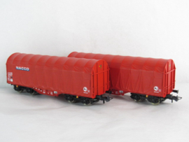 Roco 6600226 - Set van 2: Schuifzeilwagens, NACCO