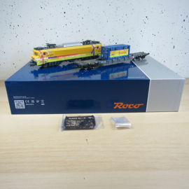 Roco 7500117 H0 Set van 2: Elektrische locomotief 1756 met containerwagen, Strukton Rail