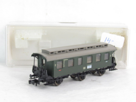 Fleischmann 8072K N DB Tweede klas doorgaande wagon met bagageruimte, type/uitvoering B3itr Pr 08, 3-assig, groen in ovp