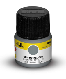 HELLER 9053 ACRYLIC PAINT 053 GUNMETAL METALLIC 12 ML