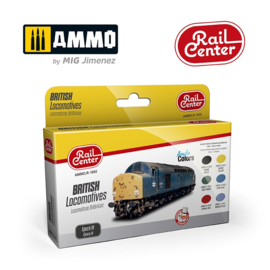 Ammo MIG Railcenter 1002 British locomotieven  IV 15ML, 6 potten