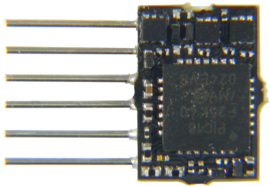 Zimo MX616N NEM651, 6 polig, DCC, MM decoder