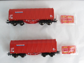 Roco 6600226 - Set van 2: Schuifzeilwagens, NACCO