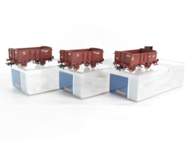 Roco 6600088 - 3-delige set: Open goederenwagons, FS