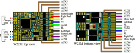 Train-O-matic 02010218 Mini NEM652 8 pins  DCC decoder (W22)