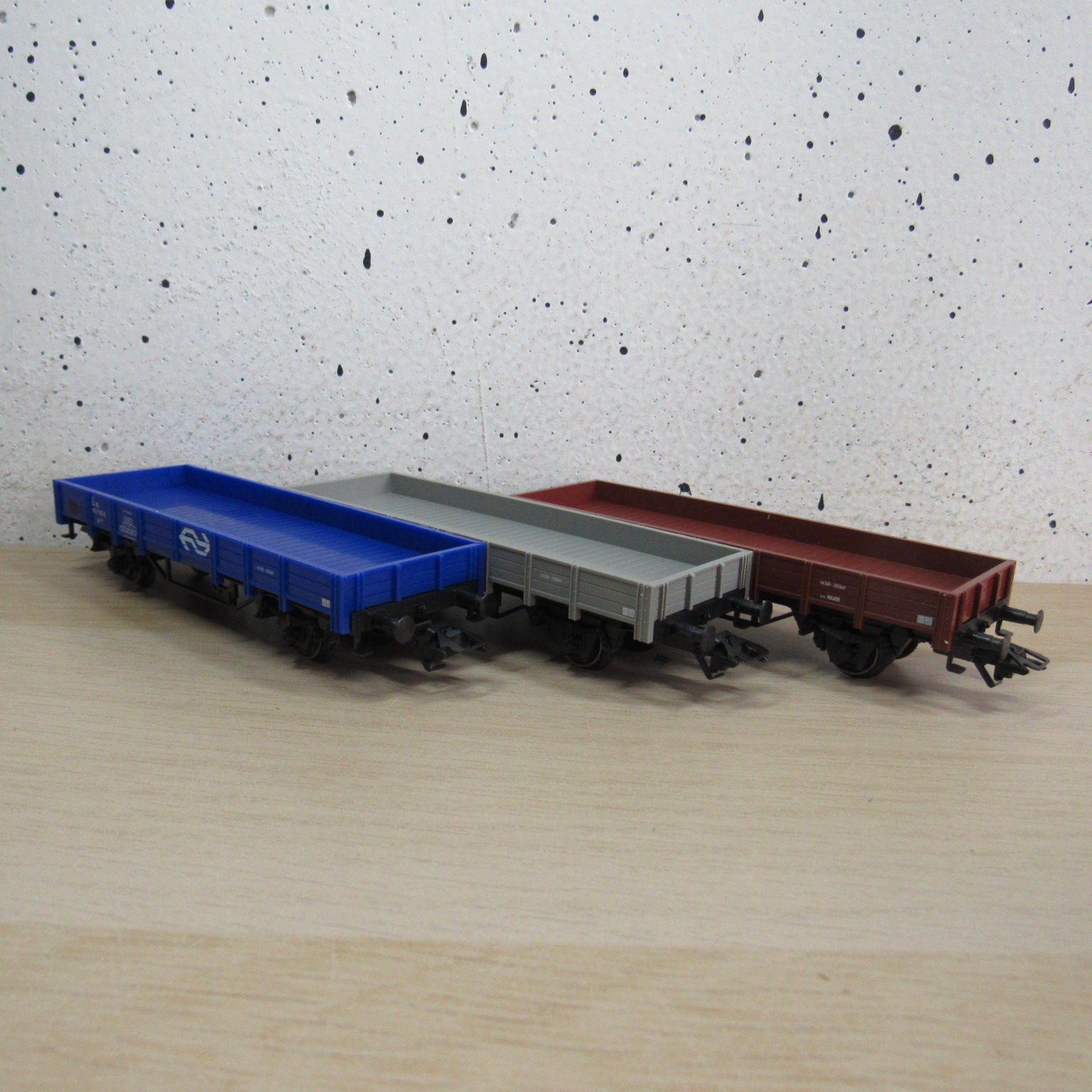 Marklin 44333 NS set lageboordwagens in ovp