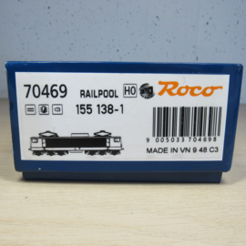 Roco 70469 H0 Elektrische locomotief 155 138 van Railpool (Digitaal/Sound)