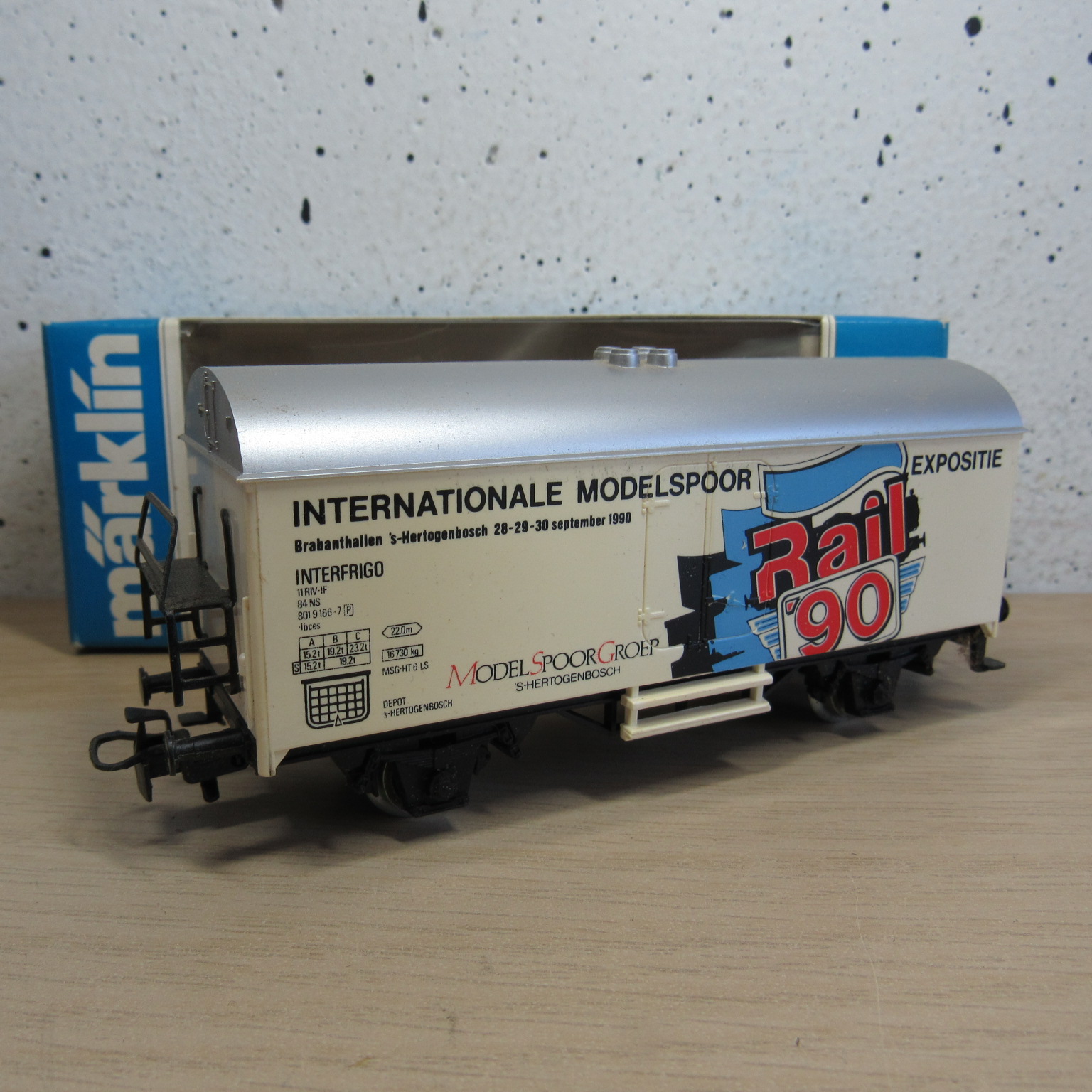Marklin 4415 DB Gesloten goederenwagen (koel) (MSG Rail90) in ovp