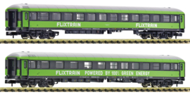 Fleischmann 6260085 N - 2-delige set (1): Passagierswagons, Flixtrain