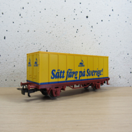 Marklin 4483 SJ Containerdraagwagen (Sätt Färg pa Sverige) in ovp