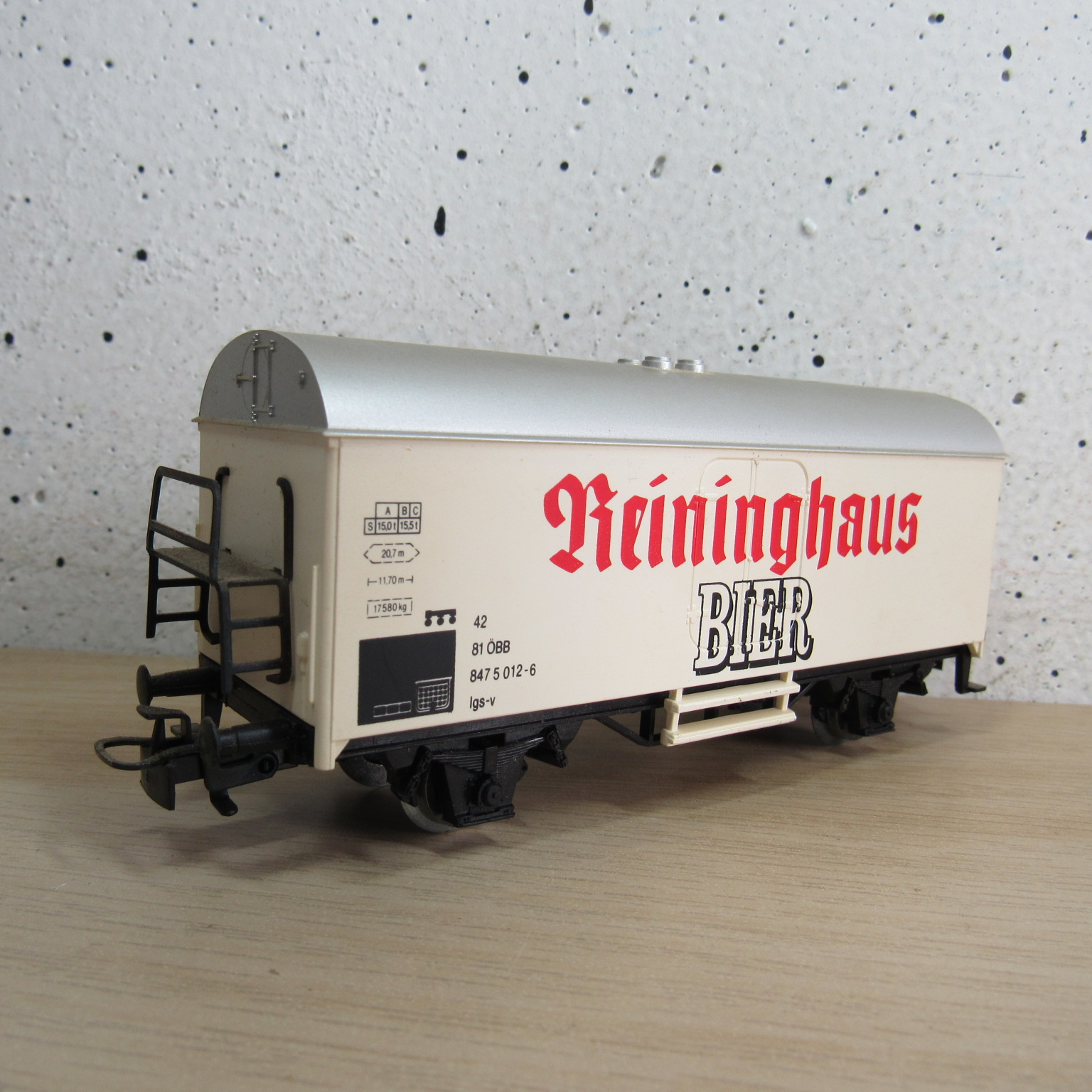 Marklin 4415 DB Gesloten goederenwagen (koel) (Reininghaus Bier) in ovp