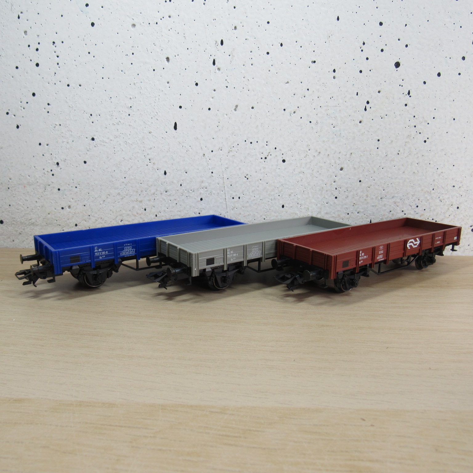 Marklin 44333 NS set lageboordwagens in ovp