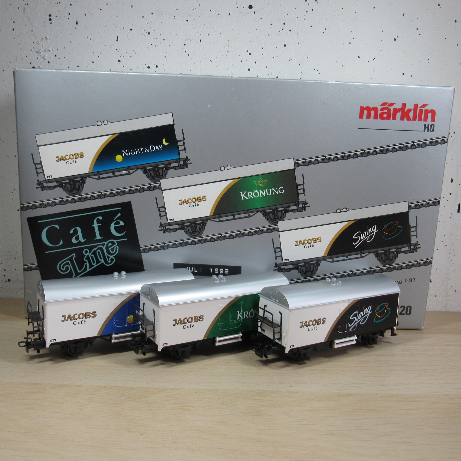 Marklin 84420 wagenset 3 delig “Jacobs Cafe” in ovp