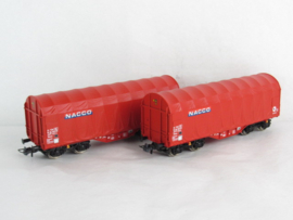 Roco 6600226 - Set van 2: Schuifzeilwagens, NACCO