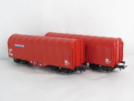 Roco 6600226 - Set van 2: Schuifzeilwagens, NACCO
