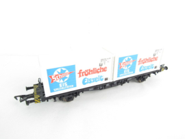 Fleischmann 5236 H0 DB Containerdraagwagen in ovp