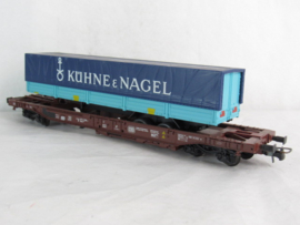 Roco 44311B DB Dieplader met vrachtwagen oplegger (Khüne & Nagel) in ovp