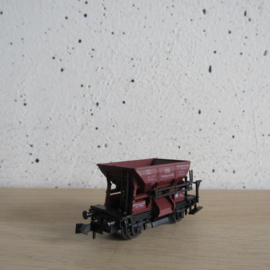 Roco 2301 N DB Grindwagen (bedrijfsgoederenwagen), type 166, 2-assig, bruin in ovp