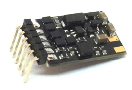 Train-O-matic 02010107 Micro NEM 651 6 pins gebogen (Direct)Functiedecoder