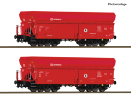 Roco 6600326 - 2-delige set: Zelflossende trechterwagons, DB Schenker