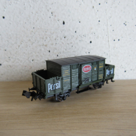 Minitrix 13611 N K.Bay.Sts.B. Boodschappenkar, 2-assig, groen, 'Persil', 'Henkel' in ovp