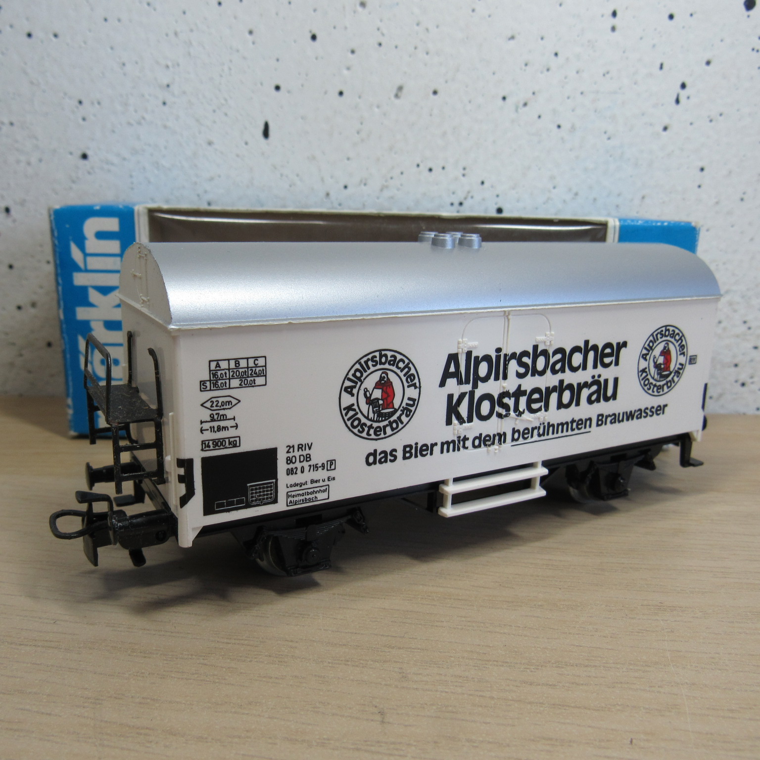 Marklin 4417 DB Gesloten goederenwagen (koel) (Alpirsbacher) in ovp