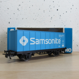 Marklin 4481 NMBS/Lux Containerdraagwagen met Samsonite container in ovp