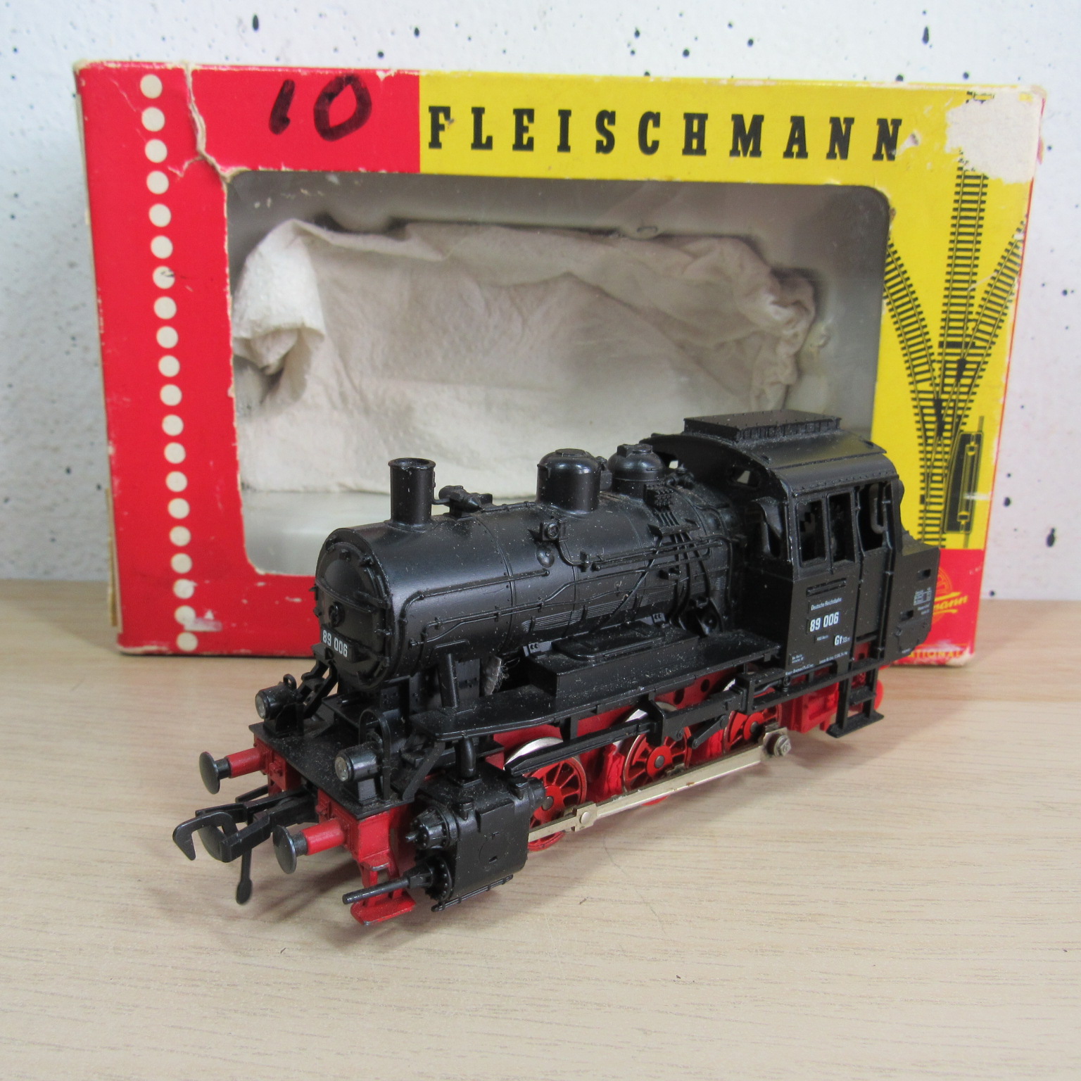 Fleischmann 1321 DB BR89 stoomlocomotief (analoog) in ovp