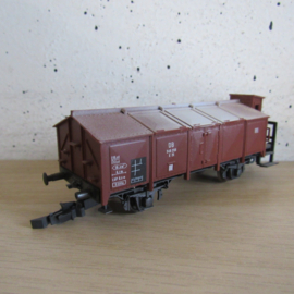 Roco 4389A DB Klapdekselwagen (Kalk) met remmershuis in ovp