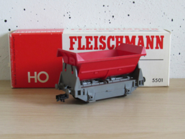 Fleischmann 5501 Kipwagen in ovp (grijs/rood)